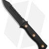 Boker Plus Pilot Knife Fixed Blade Black G-10 (5.3" Black Serr D2) 02BO074