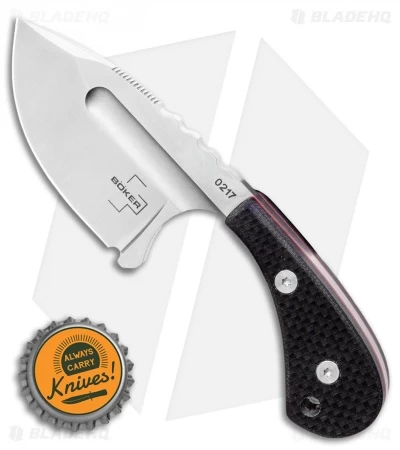 Boker Plus Sigyn Fixed Blade Knife Black G-10 (1.9" Satin) 02BO037 - Image 4