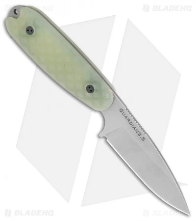 Bradford Knives Guardian3.5 Fixed Blade Ghost G-10 (3.75" Sabre Stonewash) - Image 2