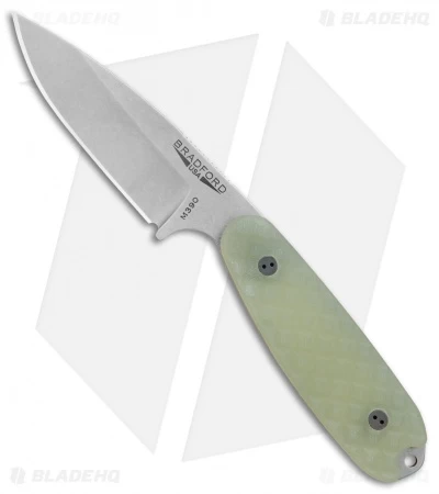 Bradford Knives Guardian3.5 Fixed Blade Ghost G-10 (3.75" Sabre Stonewash)