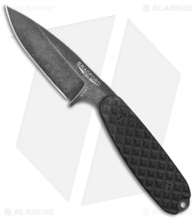 Bradford Knives Guardian3.5 Fixed Blade Black G-10 (3.75" Sabre Nimbus)