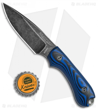 Bradford Knives Guardian3 Fixed Blade 3D Blk/Blue G-10 (False Edge/M390/Nimbus) - Image 4
