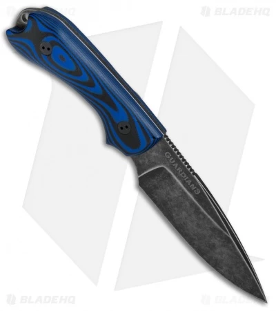 Bradford Knives Guardian3 Fixed Blade 3D Blk/Blue G-10 (False Edge/M390/Nimbus) - Image 2
