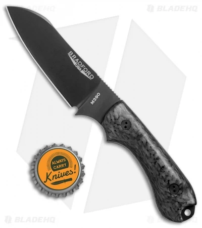 Bradford Knives Guardian3 Fixed Blade 3D Carbon Fiber (Sheepsfoot/M390/DLC) - Image 4