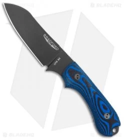 Bradford Guardian3 Sheepsfoot Fixed Blade Knife 3D Black/Blue G-10 (3.5" DLC M4)