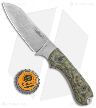 Bradford Guardian3 Sheepsfoot Fixed Blade Knife 3D Camo Micarta (3.5" SW M4) - Image 5