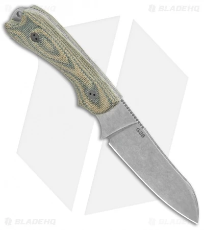 Bradford Guardian3 Sheepsfoot Fixed Blade Knife 3D Camo Micarta (3.5" SW M4) - Image 2