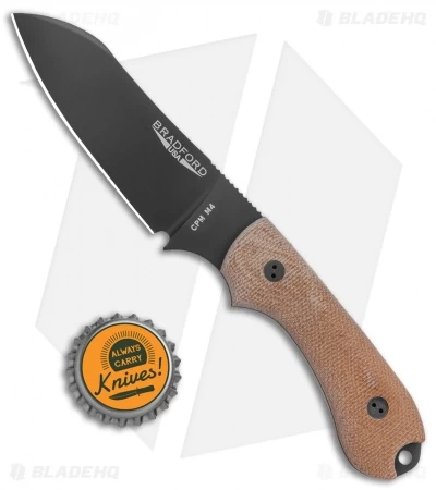 Bradford Knives 3D Natural Guardian 3 Sheepsfoot (3.5" Black DLC M4) - Image 5