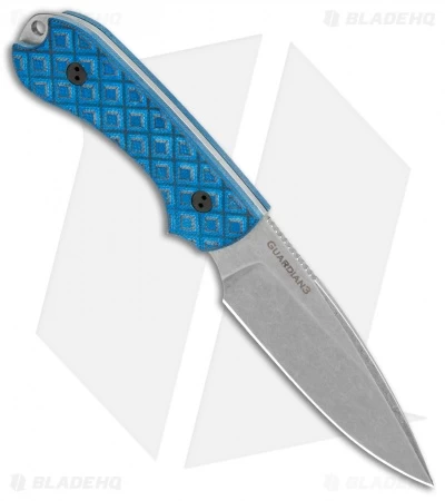 Bradford Knives Guardian3 Fixed Blade Black/Blue G-10 (3.5" False Edge AEB-L SW) - Image 2