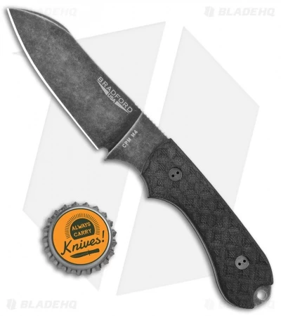 Bradford Guardian3 Sheepsfoot Fixed Blade Knife Black G-10 (3.5" Nimbus M4) - Image 5