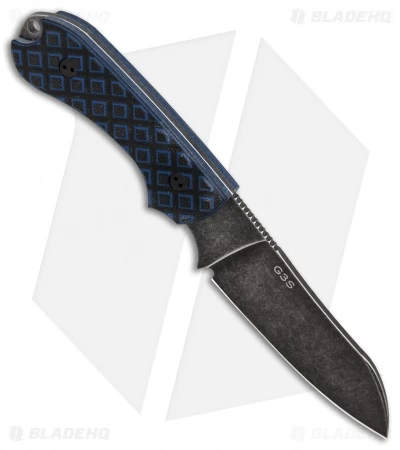 Bradford Knives Guardian3 Fixed Blade Black/Blue G-10 (Sheepsfoot/N690/Nimbus) - Image 2