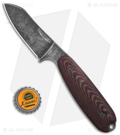 Bradford Knives Guardian3.5 Knife 3D Chocolate/Red Richlite (Sheepsfoot/Nimbus) - Image 4