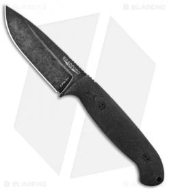 Bradford Knives Guardian4.5 Fixed Blade 3D Black Micarta (4" Sabre Nimbus)