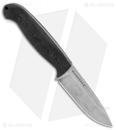 Bradford Knives Guardian4.5 Fixed Blade 3D Black Micarta (4" Sabre SW) - Image 2