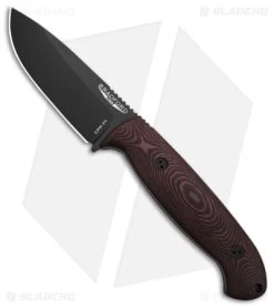 Bradford Knives Guardian4.5 Fixed Blade Knife 3D Red Richlite (4" Black)