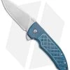 Bradford Knives Guardian3 Flipper G3F Knife Titanium Blue (3" Stonewash)