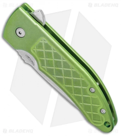 Bradford Knives Guardian3 Flipper G3F Knife Titanium Green (3" Stonewash) - Image 2