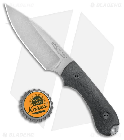 Bradford Knives Guardian3 Fixed Blade Knife Black Micarta (3.5" SW MagnaCut) - Image 5