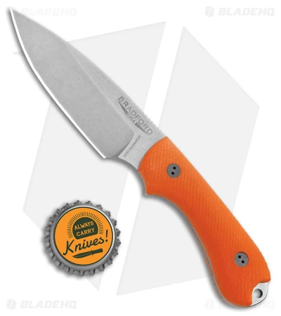 Bradford Knives Guardian3 Fixed Blade Knife Orange G-10 (3.5" SW MagnaCut) - Image 5