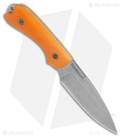 Bradford Knives Guardian3 Fixed Blade Knife Orange G-10 (3.5" SW MagnaCut) - Image 2