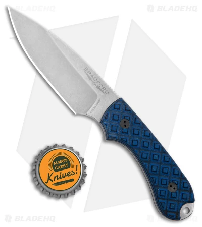 Bradford Knives Guardian3 Fixed Blade Knife Blue/Black G-10 (3.5" SW MagnaCut) - Image 5