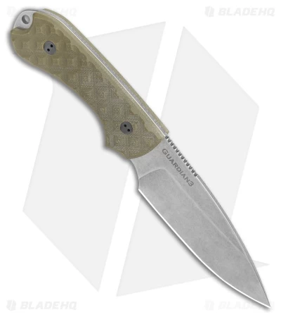Bradford Knives Guardian3 Fixed Blade Knife OD Green G-10 (3.5" SW MagnaCut) - Image 2
