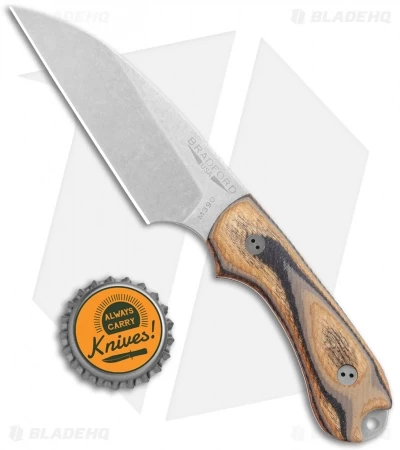 Bradford Knives Guardian3 Wharncliffe Knife 3D G-Wood G-10 (3.625" Stonewash) - Image 4