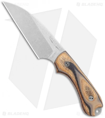 Bradford Knives Guardian3 Wharncliffe Knife 3D G-Wood G-10 (3.625" Stonewash)