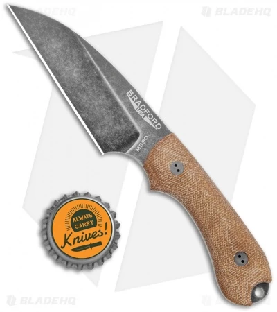 Bradford Knives Guardian3 Wharncliffe Knife 3D Natural Micarta (3.625" Nimbus) - Image 4