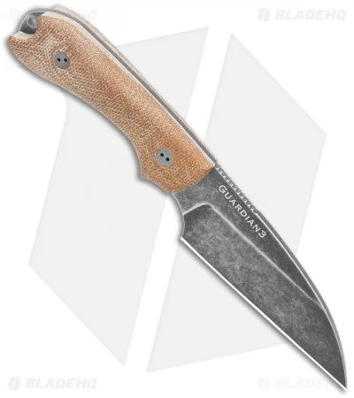 Bradford Knives Guardian3 Wharncliffe Knife 3D Natural Micarta (3.625" Nimbus) - Image 2