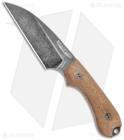 Bradford Knives Guardian3 Wharncliffe Knife 3D Natural Micarta (3.625" Nimbus)