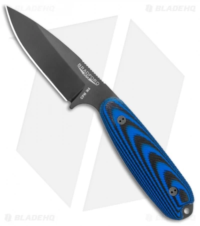 Bradford Knives Guardian3.5 Fixed Blade 3D Black/Blue (3.75" DLC M4)