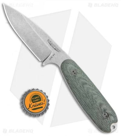 Bradford Knives Guardian3.5 Fixed Blade 3D Black (3.75" Stonewash Black) - Image 5
