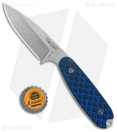 Bradford Knives Guardian3.5 Fixed Blade Black/Blue (3.75" Sabre/M4/Stonewash) - Image 5