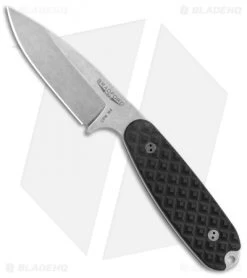 Bradford Knives Guardian3.5 Fixed Blade Black (3.75" Stonewash M4)