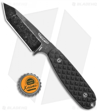 Bradford Knives Guardian3.5T Tanto Fixed Blade Black G-10 (3.75" Nimbus) - Image 4