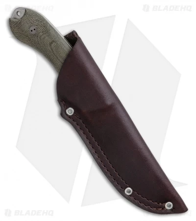 Bradford Knives Guardian4 Knife 3D OD Green Micarta (Sabre/3V/Stonewash) - Image 3