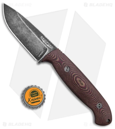 Bradford Knives Guardian4.5 Fixed Blade Knife 3D Red Richlite (4" Nimbus) - Image 4