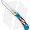 Buck Knives Buck 101 Let Freedom Ring Fixed Blade Knife Jasper/Turquoise (3.625" Satin)