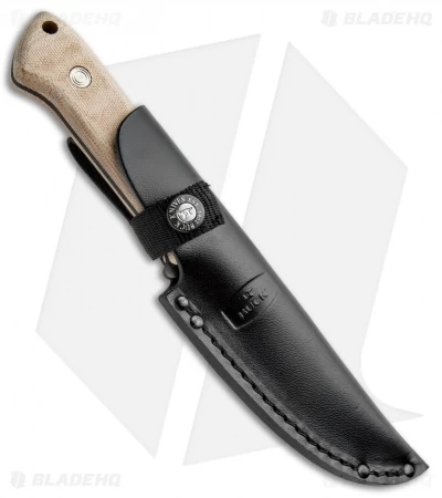 Buck Knives Buck Compadre Camp Knife Natural Canvas Micarta (4.5" Black) 0104BRS1 - Image 3
