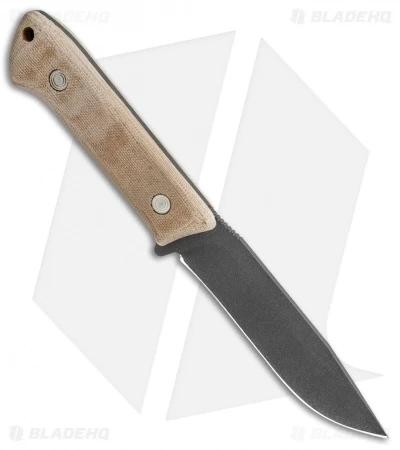Buck Knives Buck Compadre Camp Knife Natural Canvas Micarta (4.5" Black) 0104BRS1 - Image 2