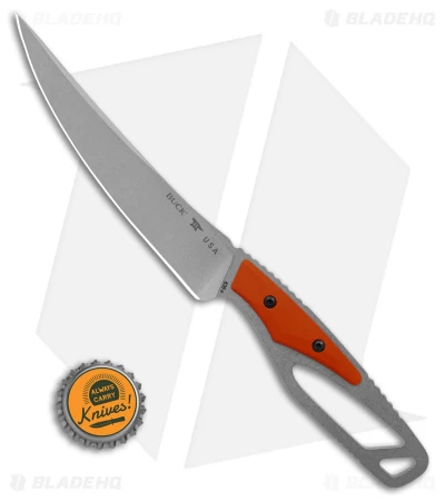 Buck Knives Paklite 2.0 Processor Select Fixed Blade Knife Orange (5.25" SW) - Image 4