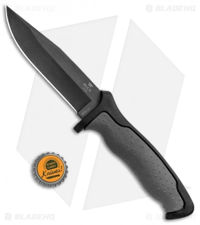 Buck Knives Buck Nighthawk Small Tactical Fixed Blade Knife Dynaflex (4.875" Black) 0655GYS - Image 4