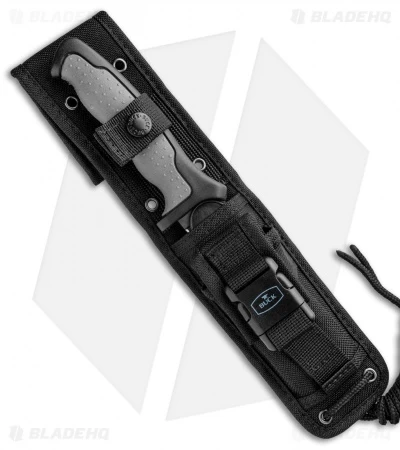 Buck Knives Buck Nighthawk Small Tactical Fixed Blade Knife Dynaflex (4.875" Black) 0655GYS - Image 3