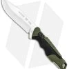 Buck Knives Buck Pursuit Small Fixed Blade Knife Green GFN (3.75" Satin) 0658GRS