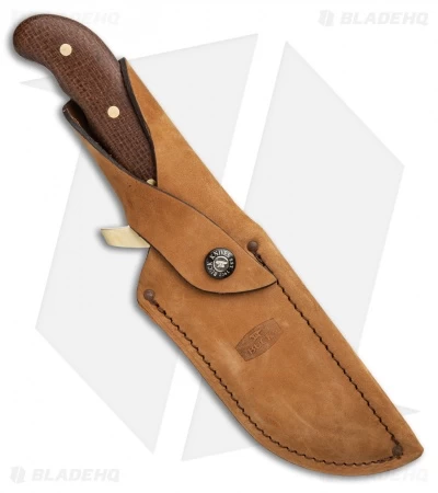 Buck Knives Buck Kalinga Legacy Fixed Blade Knife Brown Burlap Micarta (4.8" Satin) - Image 3
