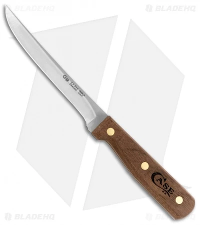 Case Cutlery Boning Fixed Blade Knife Walnut (6" Satin) 07315