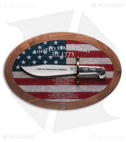 Case U.S. Army Soldier's Creed Commemorative Bowie Plaque 15009