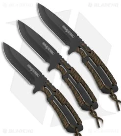 Cold Steel Throwing Knives Black Stainless Steel (3 Pack) 44KVD3PK