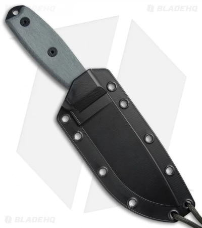 ESEE Knives ESEE-4S Fixed Blade Knife W/Clip Plate (4.5" Black Serr) - Image 3